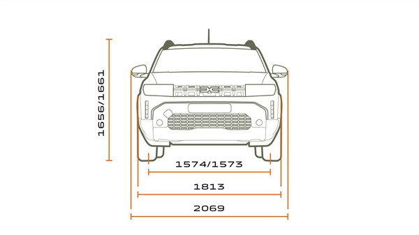 Dimenzije - modularnost - Dacia Duster 