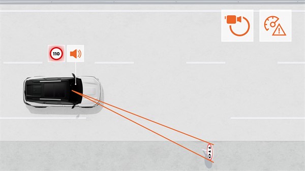 Dacia Bigster - Traffic sign recognition with speed alert